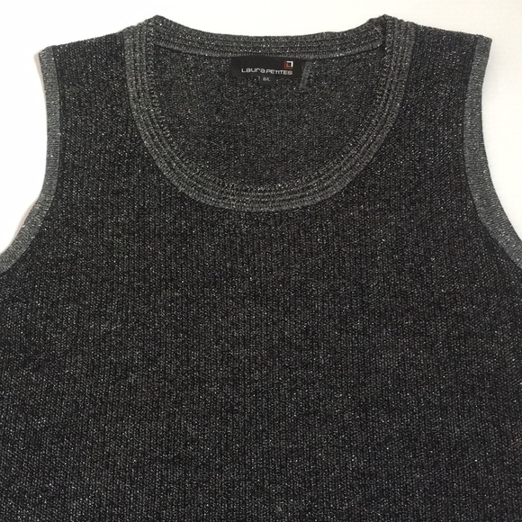 Laura Petites sleeveless sweater with sparkle Sz L - Picture 5 of 16